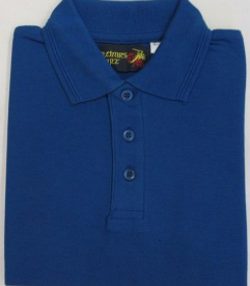 Polo Shirt - Royal-3 Plain School Wear Polo Shirts