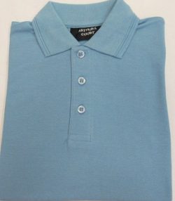 Polo Shirt - Sky blue-3 Plain School Wear Polo Shirts