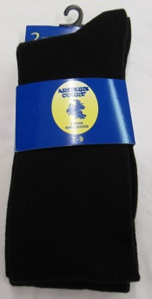 School Knee Socks-Black - Uniform World