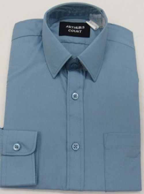 School Shirt-Blue-3 Plain School Wear Shirts and Blouses