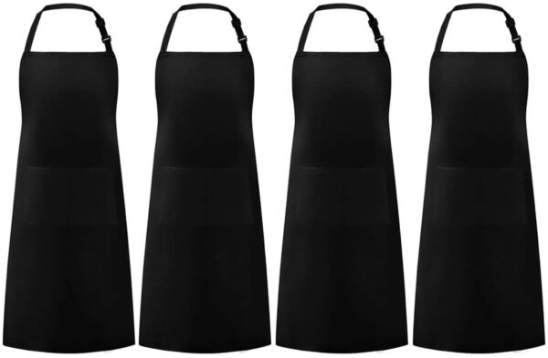 bib apron with pocket